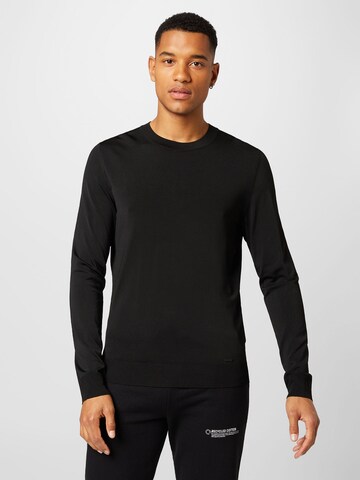 HUGO - Pullover 'San Cesar' em preto: frente