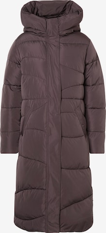 Cappotto invernale di mazine in marrone: frontale