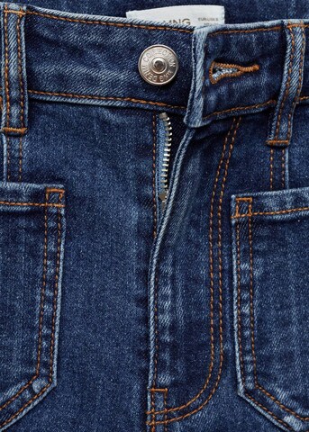 MANGO Wide leg Jeans in Blauw