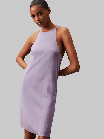 Calvin Klein Jeans Dress in Purple: front