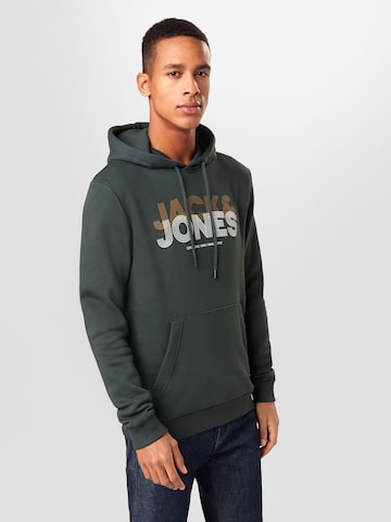 JACK & JONES Sweatshirt 'Lexus' in Groen: voorkant