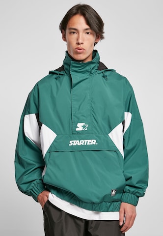 Starter Black Label Between-Season Jacket 'Starter' in Green: front