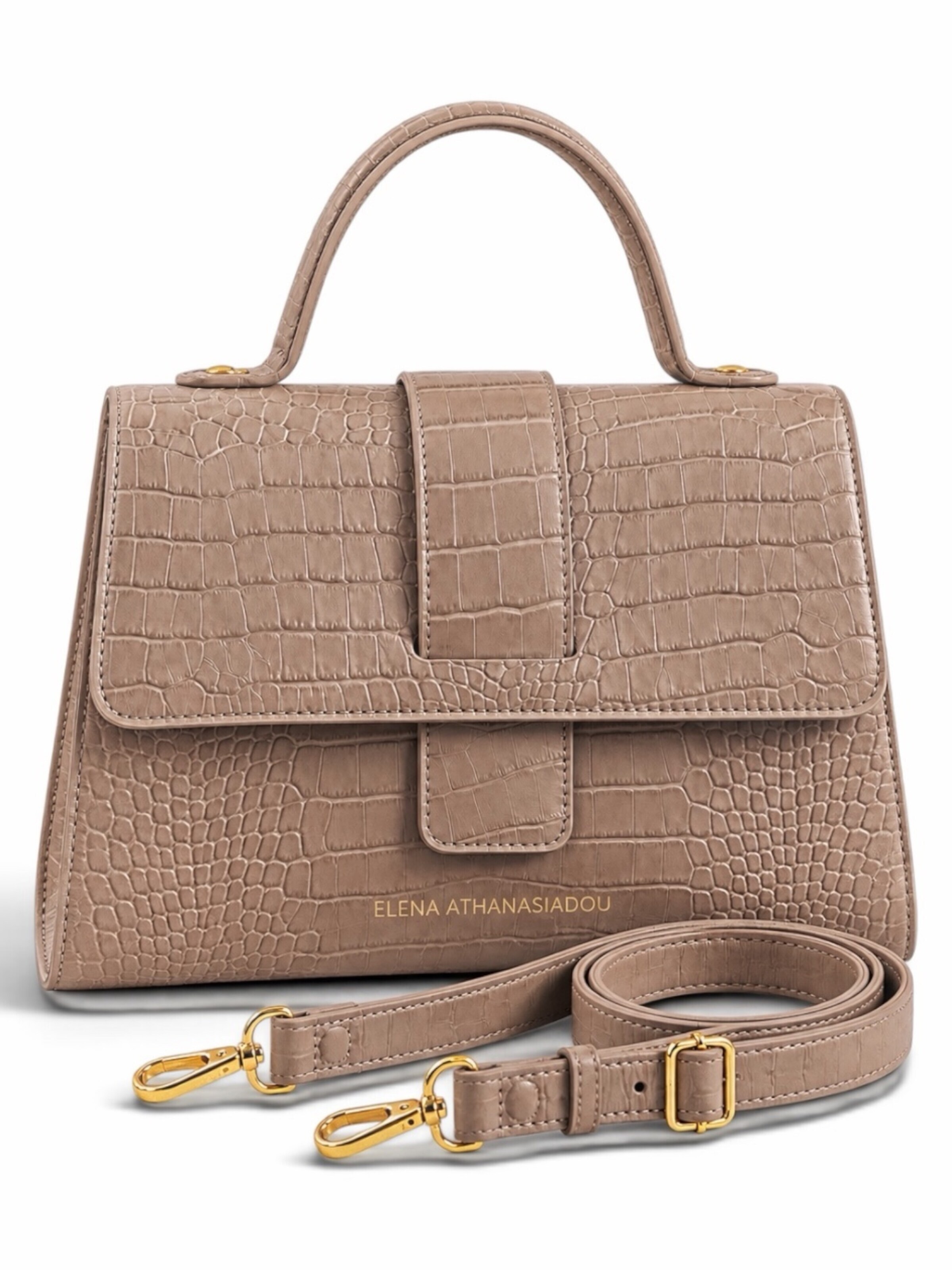 Elena Athanasiadou Handtasche 'Bag Emerald Grace'‌‌‌‌ in Beige: Vorderseite