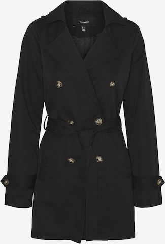 VERO MODA Between-Seasons Coat 'CHLOE' in Black: front