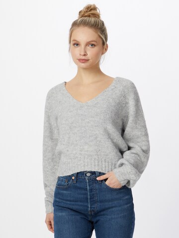 Tally Weijl Sweater 'Spuacbuble' in Grey: front