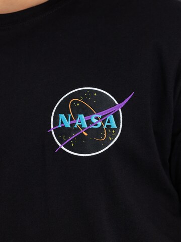 ALPHA INDUSTRIES Tričko 'Space Shuttle' – černá