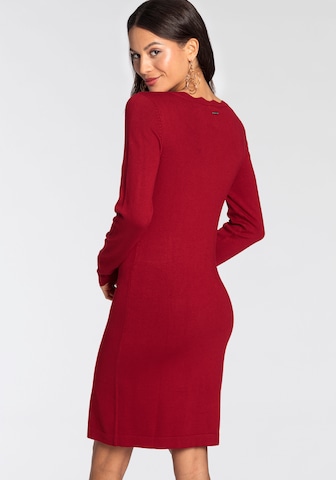 LAURA SCOTT Knitted dress in Red