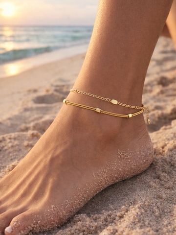 Pure Schmuck - Joyería para pies 'Double Line' en oro