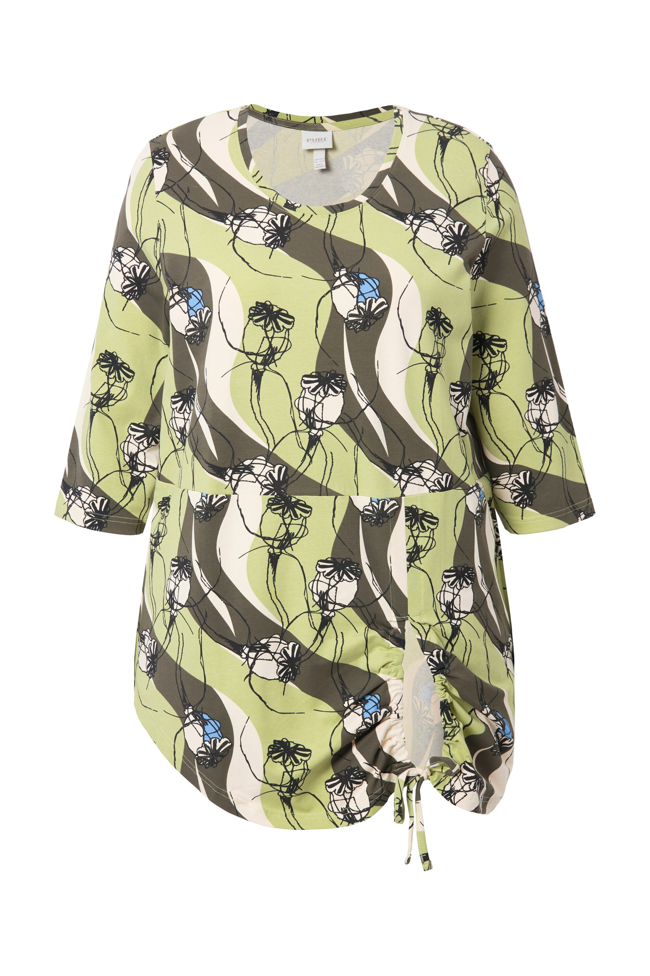 Ulla Popken Shirt in Grün: Vorderseite