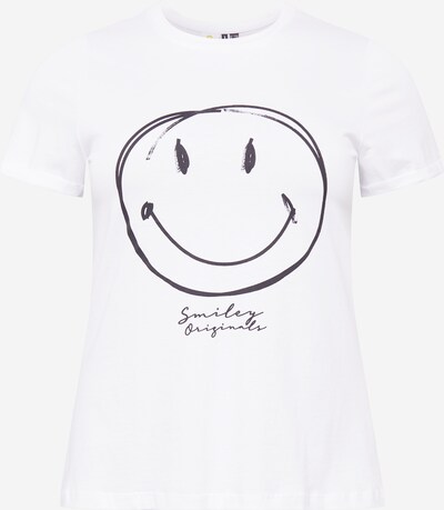 Vero Moda Curve Тениска 'VMELIS SS SMILEY T-SHIRT S CURVE' в бяло, Преглед на продукта