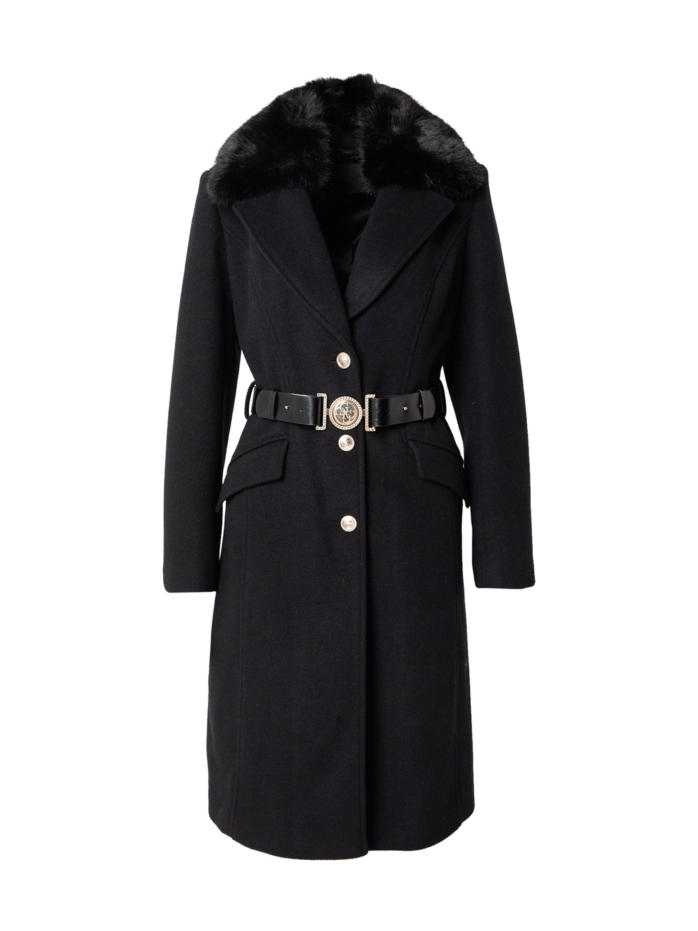 GUESS Manteau mi-saison 'New Patrice' en noir, Vue avec produit