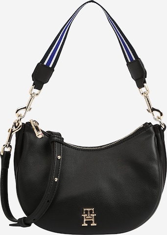 TOMMY HILFIGER - Mala de ombro em preto: frente