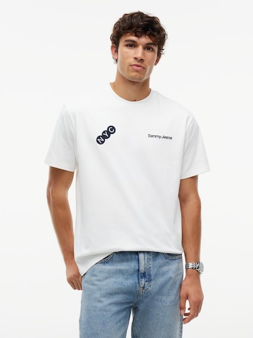 Tommy Jeans Tričko 'NYC' – bílá: přední strana