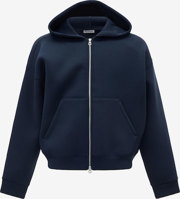 WEEKDAY Sweatjacken 'Simon' in Blau: Vorderseite