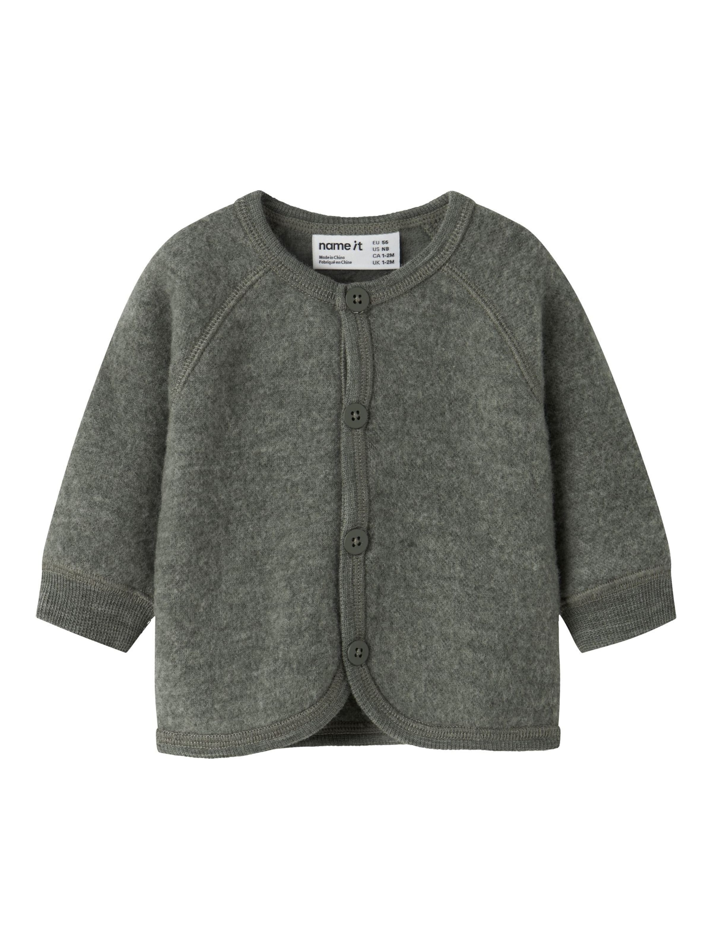 NAME IT Knit Cardigan in Green: front
