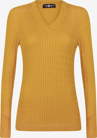 Pull-over Jimmy Sanders en jaune : devant