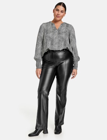 SAMOON Bootcut Kalhoty – černá