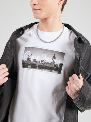 Pepe Jeans T-Shirt  'EMMETT' in Weiß