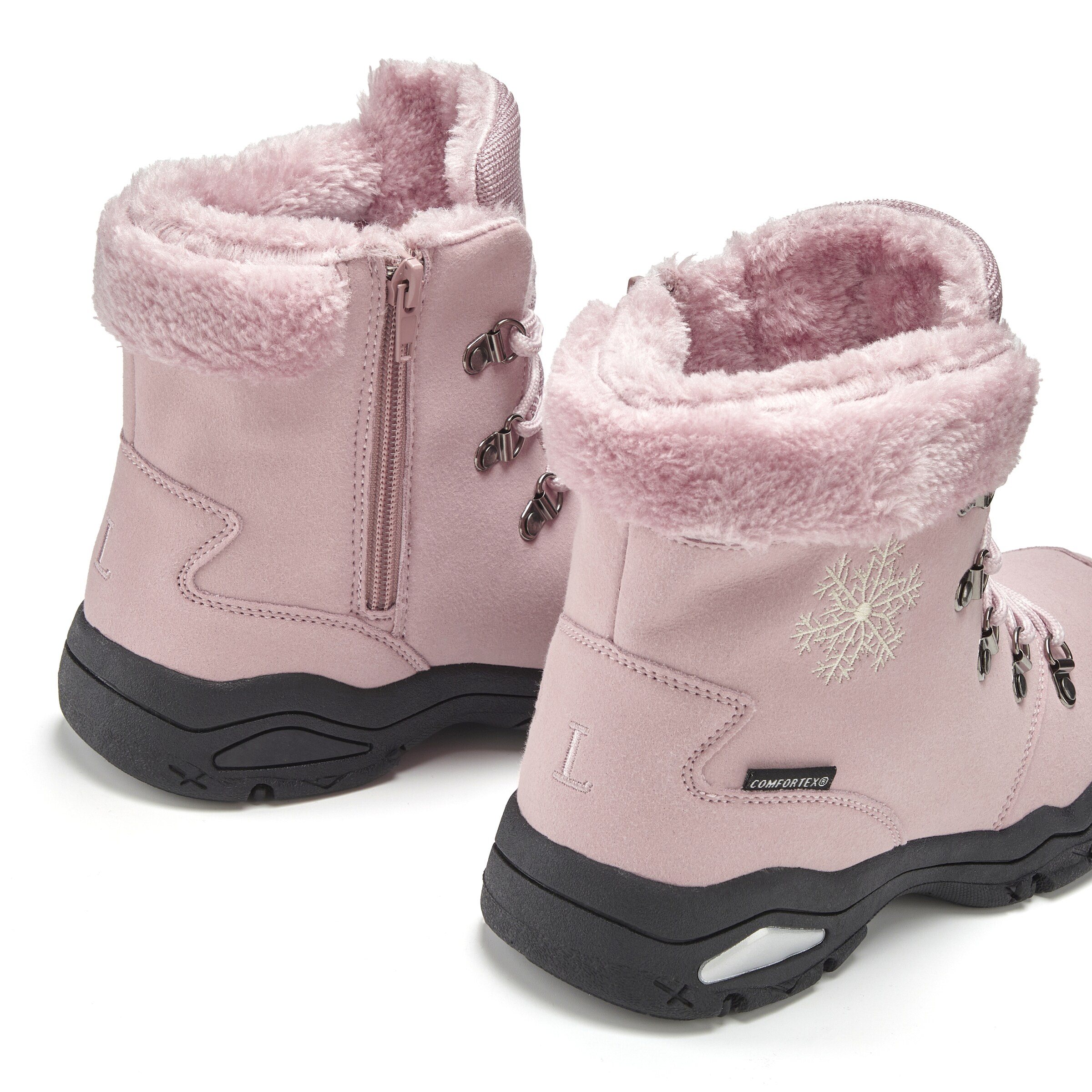 LASCANA Snow Boots in Pink: back