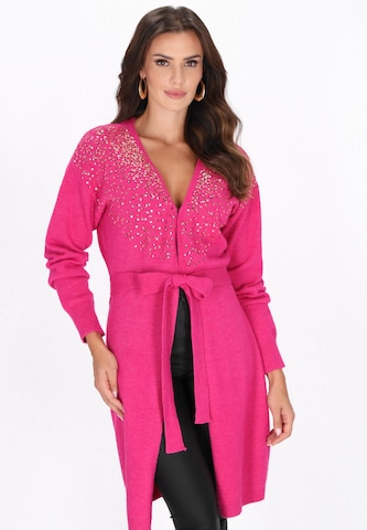 faina - Cárdigan en rosa: frente