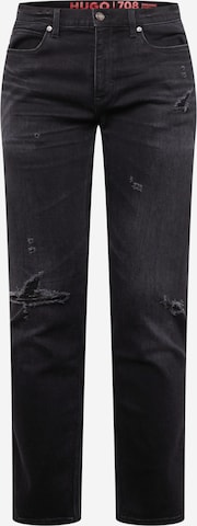 HUGO Red Slimfit Jeans in Grijs: voorkant