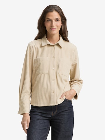 TOM TAILORBluza - bež boja: prednji dio