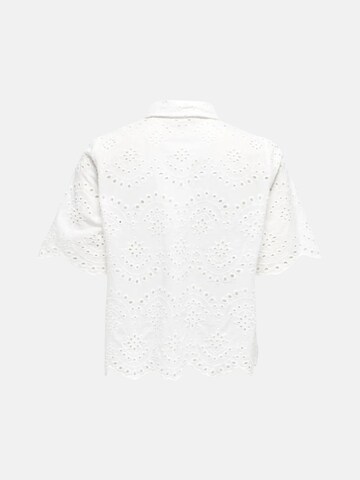ONLY Blouse 'ONLY ONLVALAIS S/S SHIRT WVN NOOS CAMICIA' in White