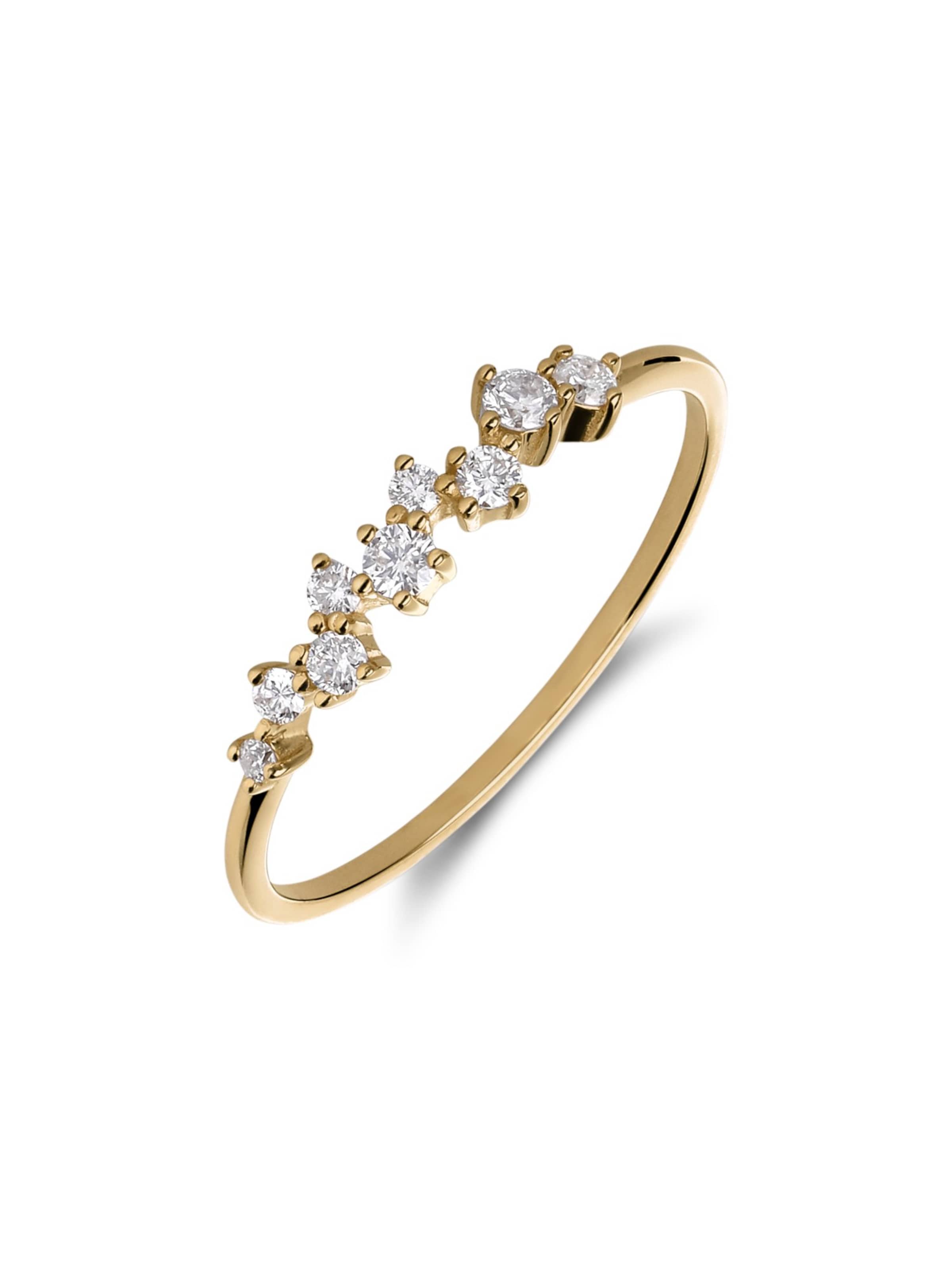 Lucardi Ring in Goud: voorkant