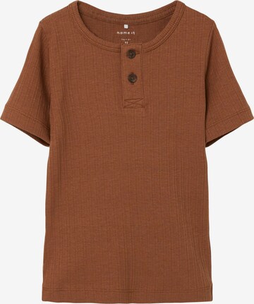 NAME IT Shirt 'Hansk' in Brown: front