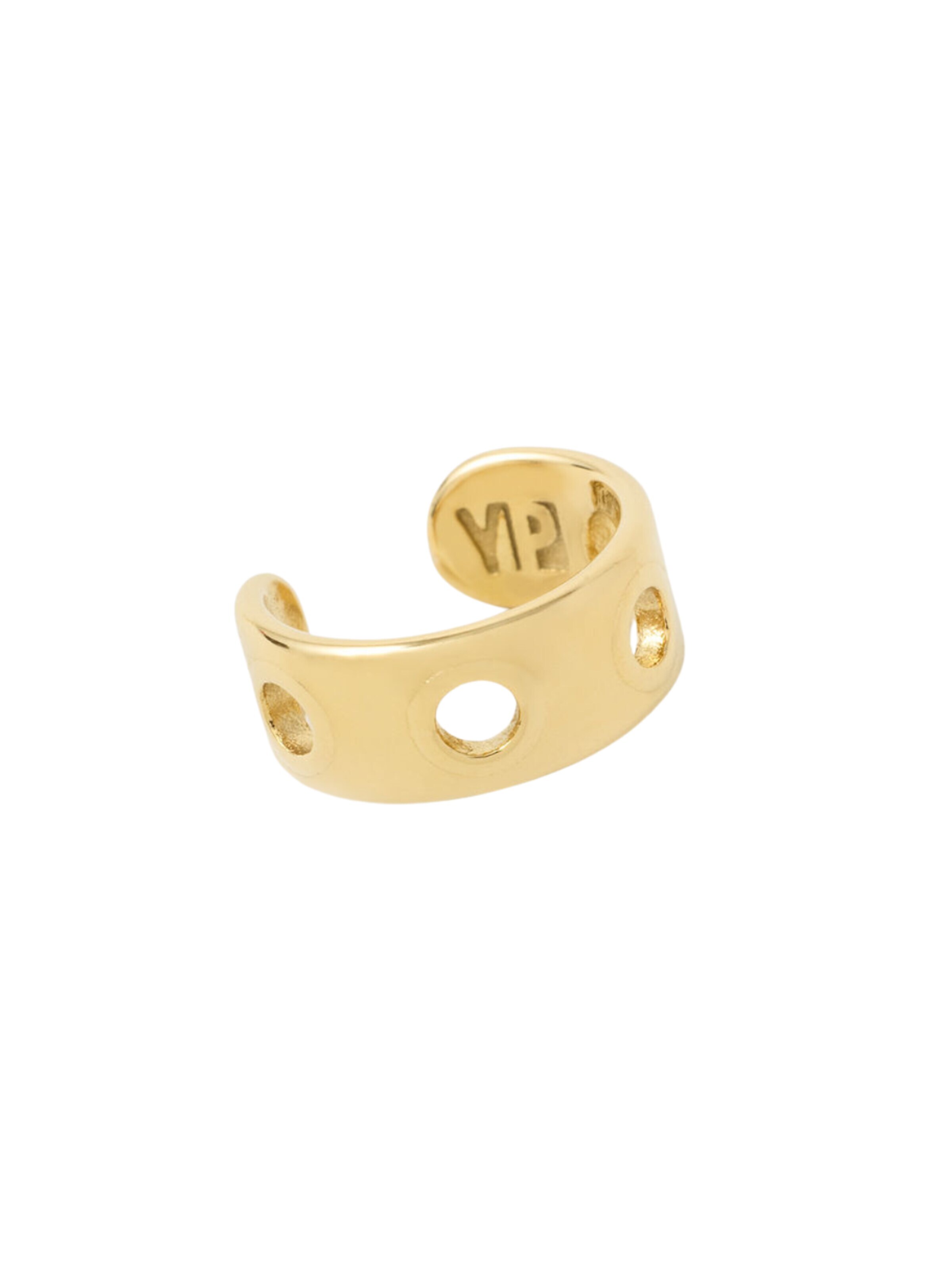 YParis Oorbellen 'Ear cuff June Trash G' in Goud: voorkant