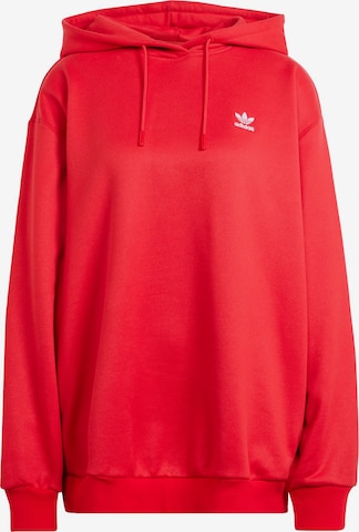 ADIDAS ORIGINALSSweater majica 'Trefoil' - crvena boja: prednji dio