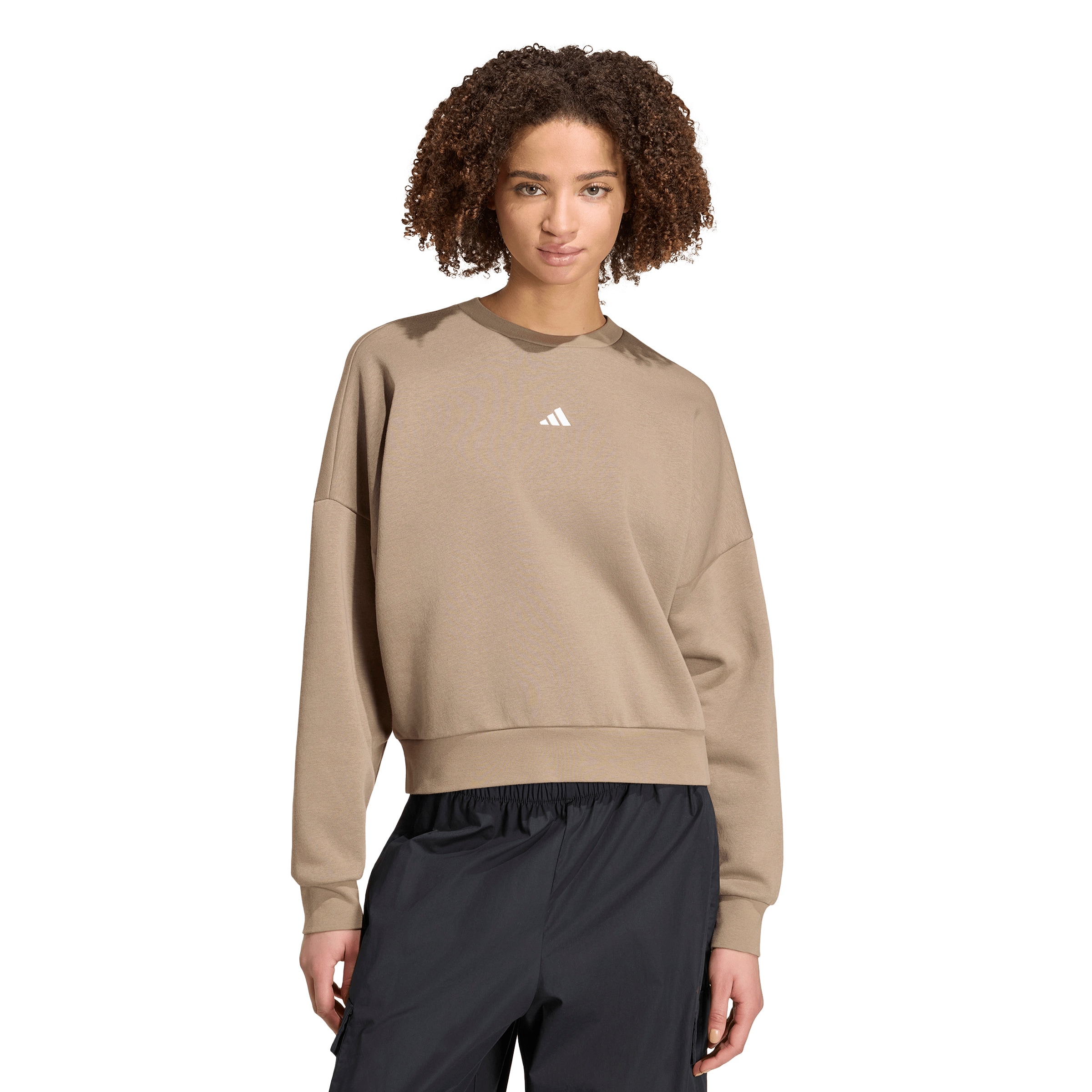 ADIDAS SPORTSWEAR Спортивный свитшот 'ESSENTIALS' в Зеленый: спереди