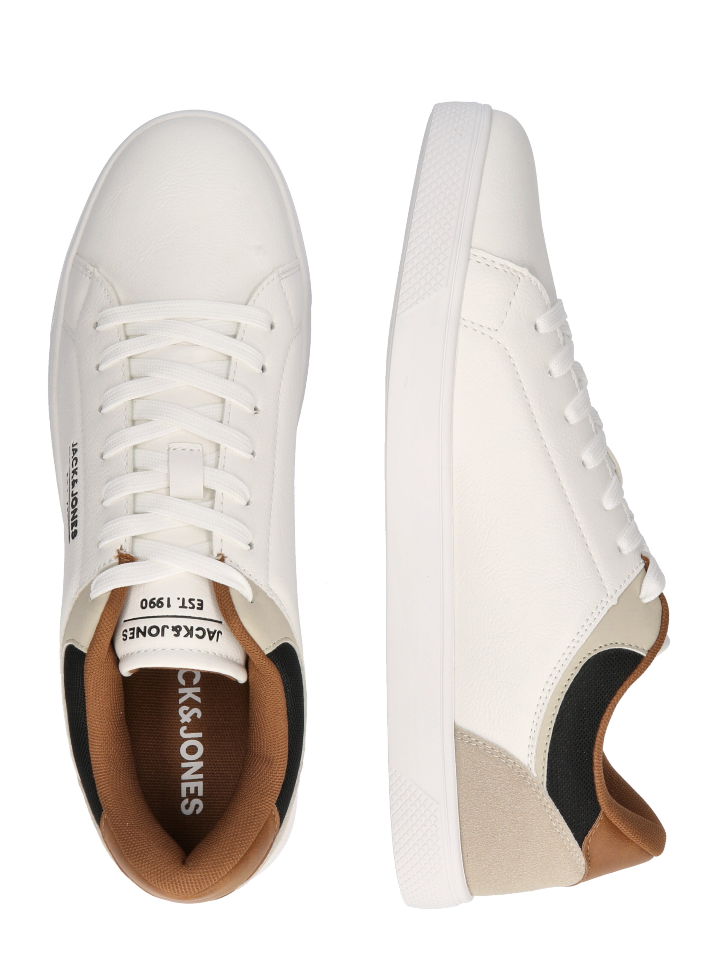 JACK & JONES Låg sneaker 'JFWJORDAN' i vit