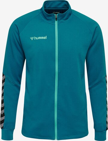 Hummel Sportjas in Blauw: voorkant