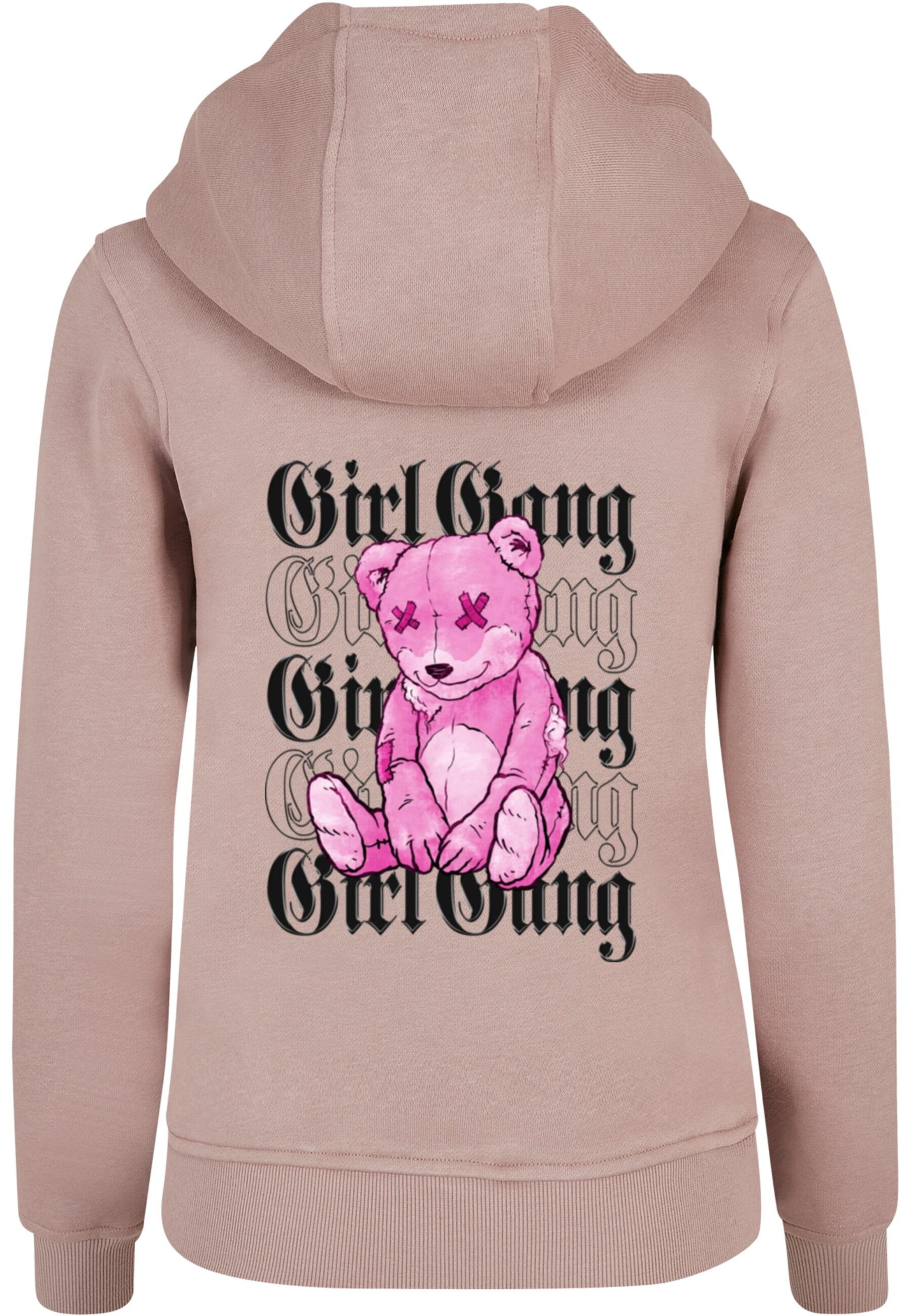 Sweat-shirt 'Girl Gang' Mister Tee en rose