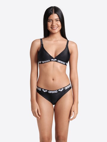 ARENA - Triángulo Bikini deportivo 'Elastic Solid' en negro: frente