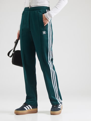 ADIDAS ORIGINALS Regular Trousers 'Beckenbauer' in Green: front