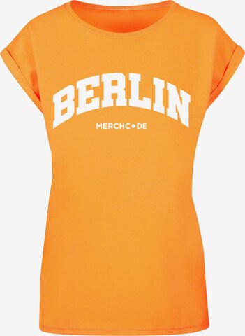 Merchcode Shirt ' Berlin' in Orange: predná strana