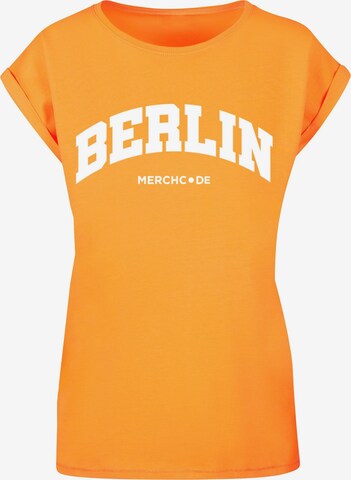 Merchcode T-Shirt 'Berlin' in Orange: Vorderseite