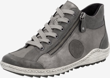 REMONTE Schnürstiefelette in Grau: Vorderseite