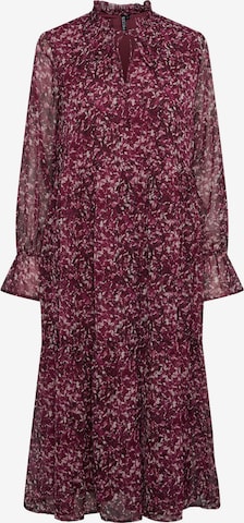 Robe-chemise 'NAVI' PIECES Curve en rose : devant
