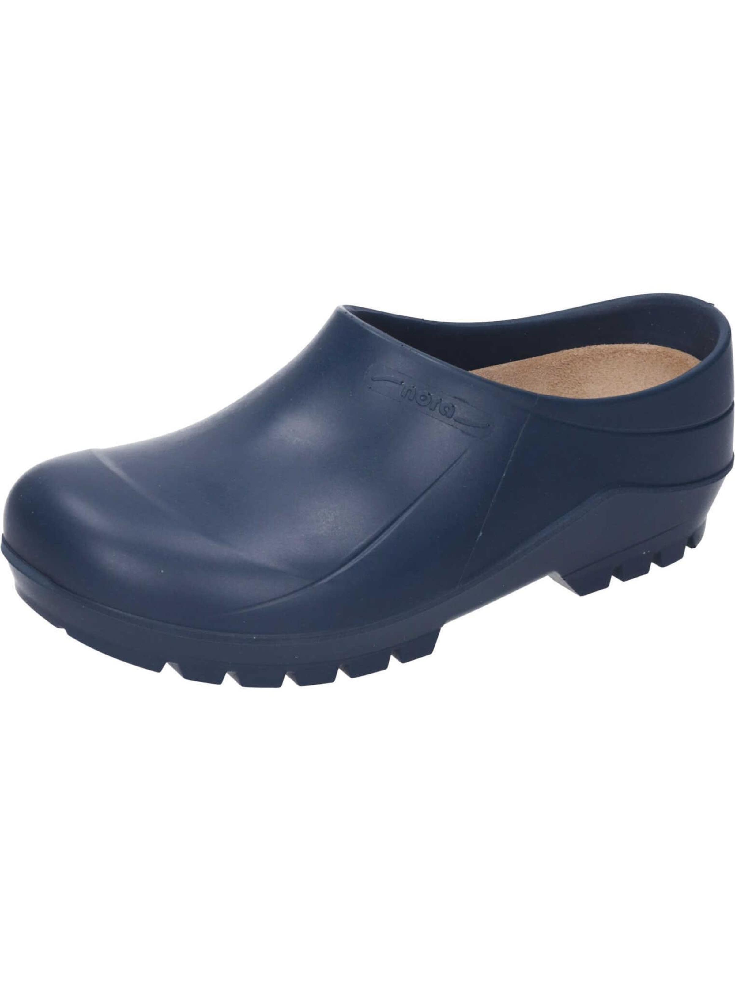nora Clogs in Blue: front
