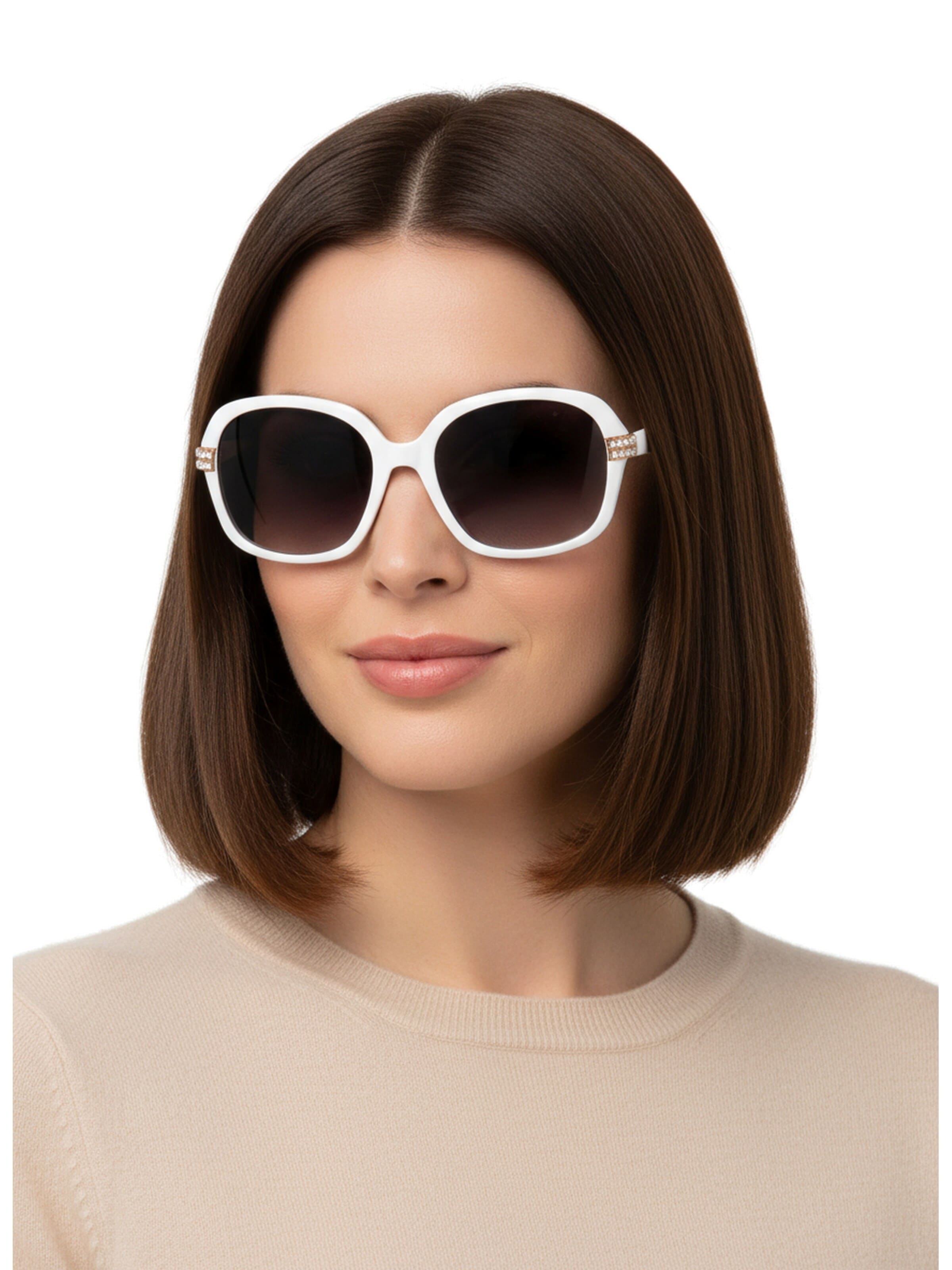 GUESS Sonnenbrille 'Sonnenbrille'‌‌‌ in Weiß: Vorderseite