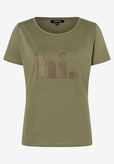 MORE & MORE Shirt 'Hi' in de kleur Goud / Groen, Productweergave