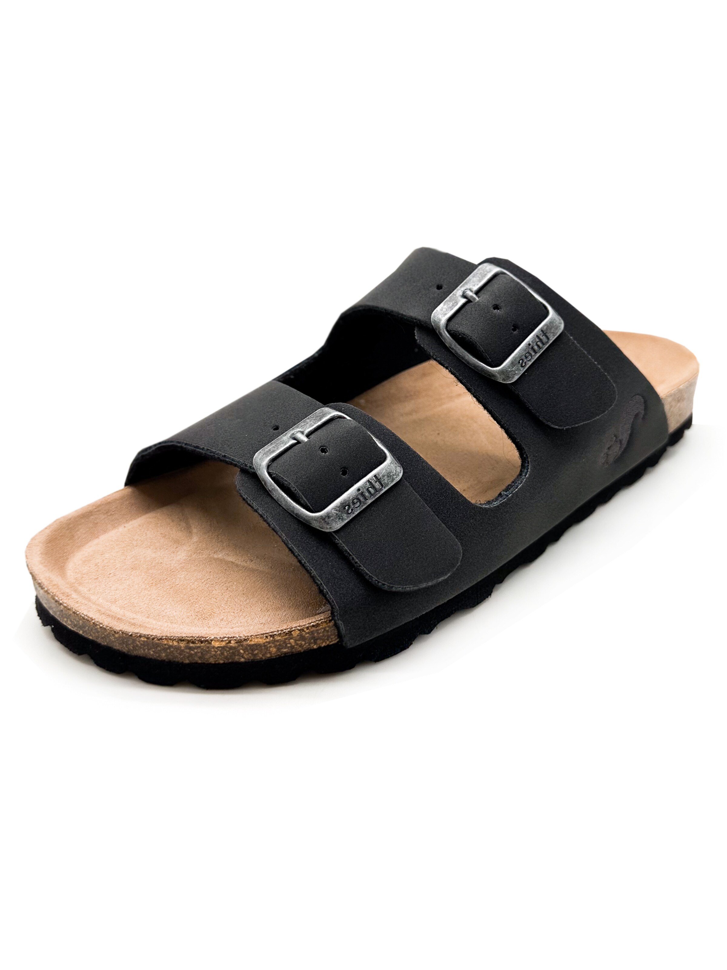 thies Mules 'thies 1856 ® Eco Bio Sandal' in Grey: front