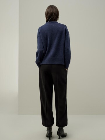 Lilysilk Pullover 'Wolle und Kaschmir Oversize Pullover mit Rundhalsausschnitt'‌‌‌‌‌ in Blau