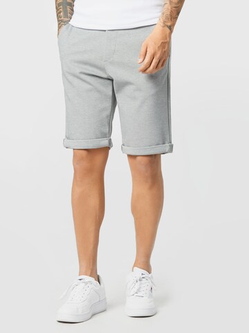 TOM TAILOR DENIM Slimfit Shorts in Grau: predná strana