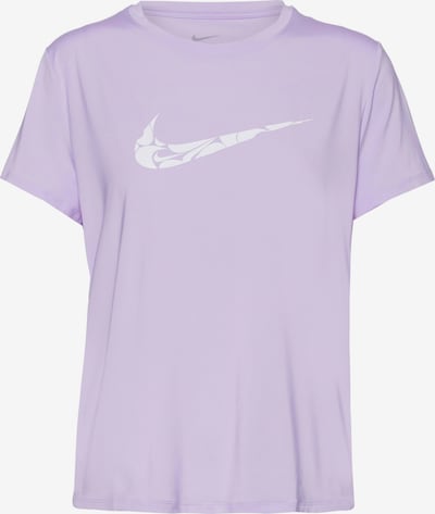 NIKE Functioneel shirt 'ONE SWSH HBR' in de kleur Lavendel / Wit, Productweergave