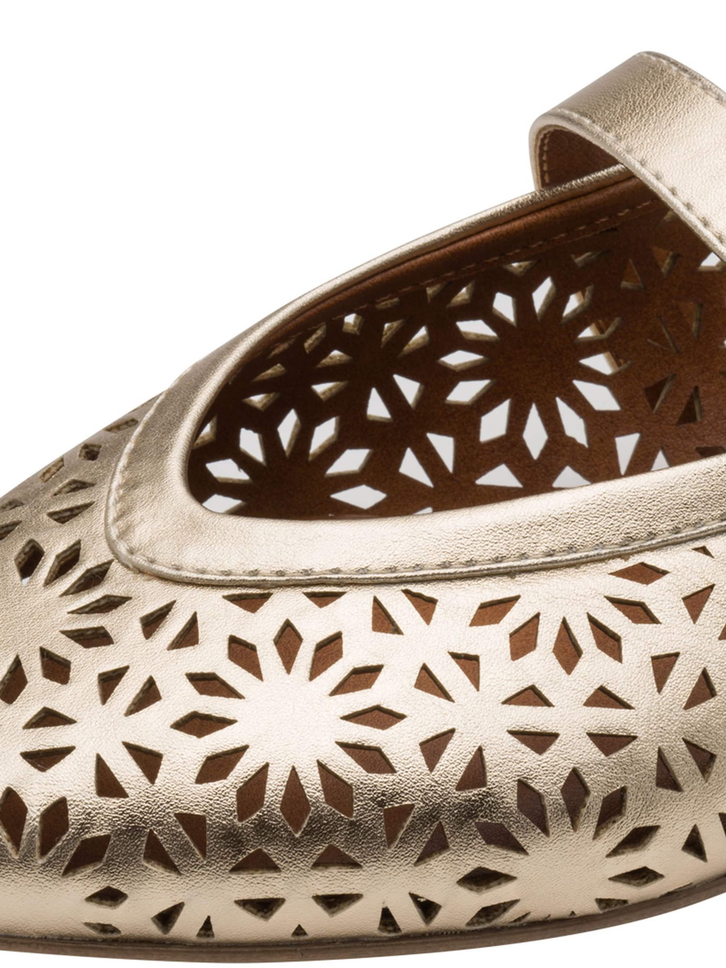 Ballerines à lanières MARCO TOZZI en or