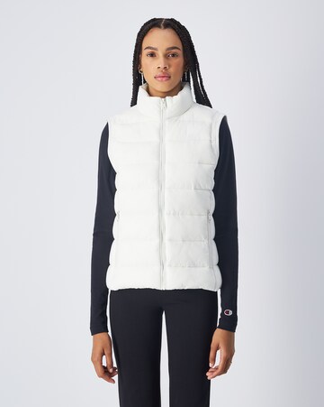 Champion Authentic Athletic Apparel Vest in White: front
